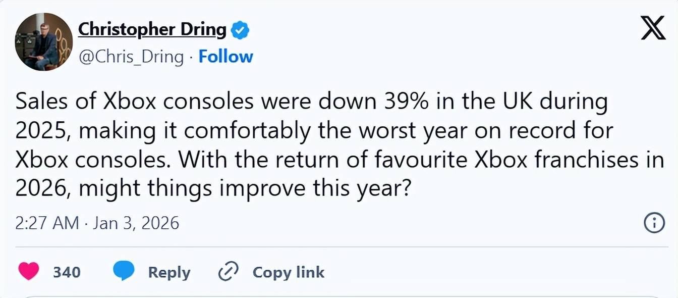 惨淡经营经历最差的一年电子pgXbox英国区(图2) 惨淡经营经历最差的一年电子pgXbox英国区(图2)